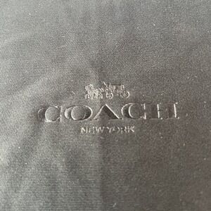 Coach New York Black Cleaning Cloth Embossed Logo Eyewear Lens Jewelry Accessory